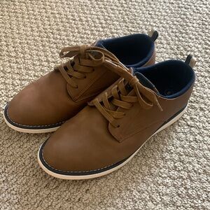 Boys brown dress shoes loafers